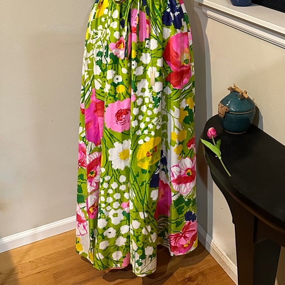 Englantine Rose Floral Print Long Gown / Maxi Dress by Bergdorf Goodman -  S - Picture 16 of 16